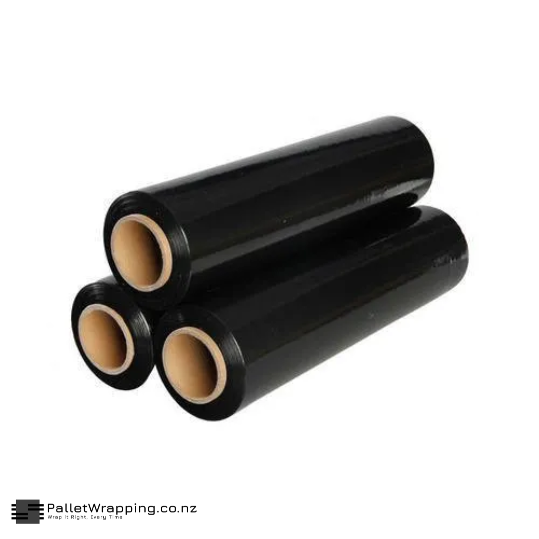 Black Stretch Film Roll black colour hand wrap stretch roll, best buy stretch roll in New Zealand
